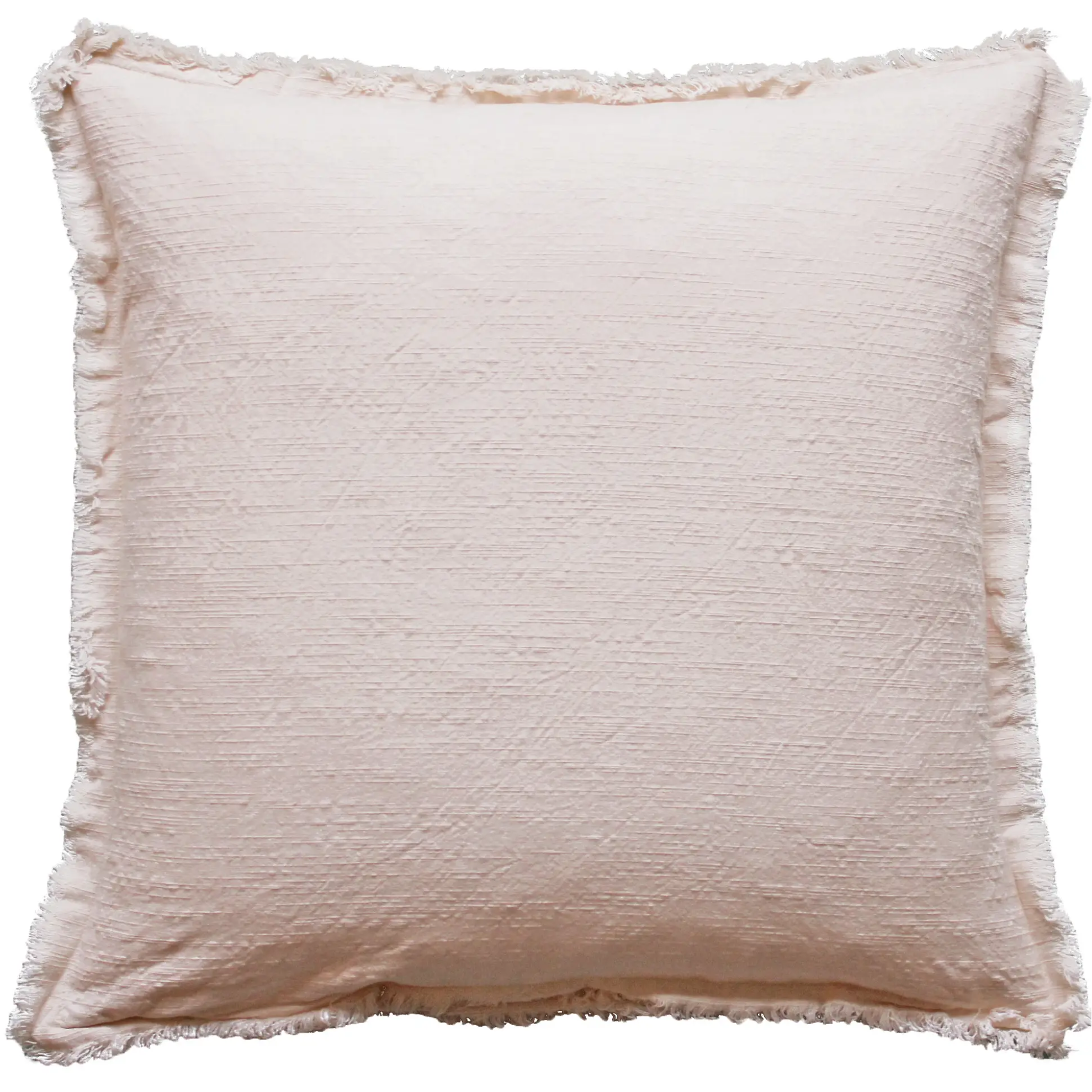Fringe Cushion - Nude 26" x 26"