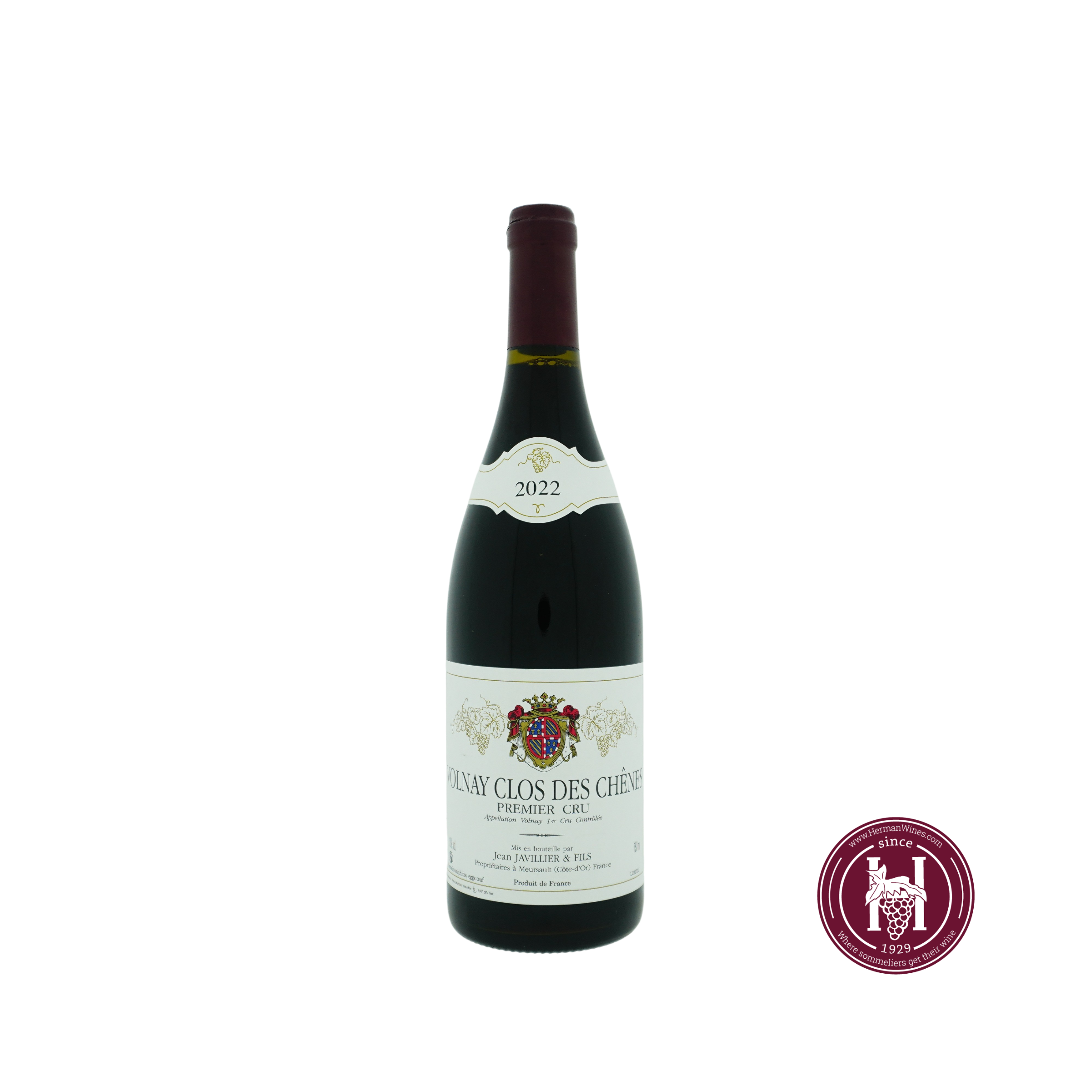Volnay 1er cru Clos des Chenes - Domaine Jean Javillier & Fils - 2022 - 0.75 L - Frankrijk - Bourgogne - Rood