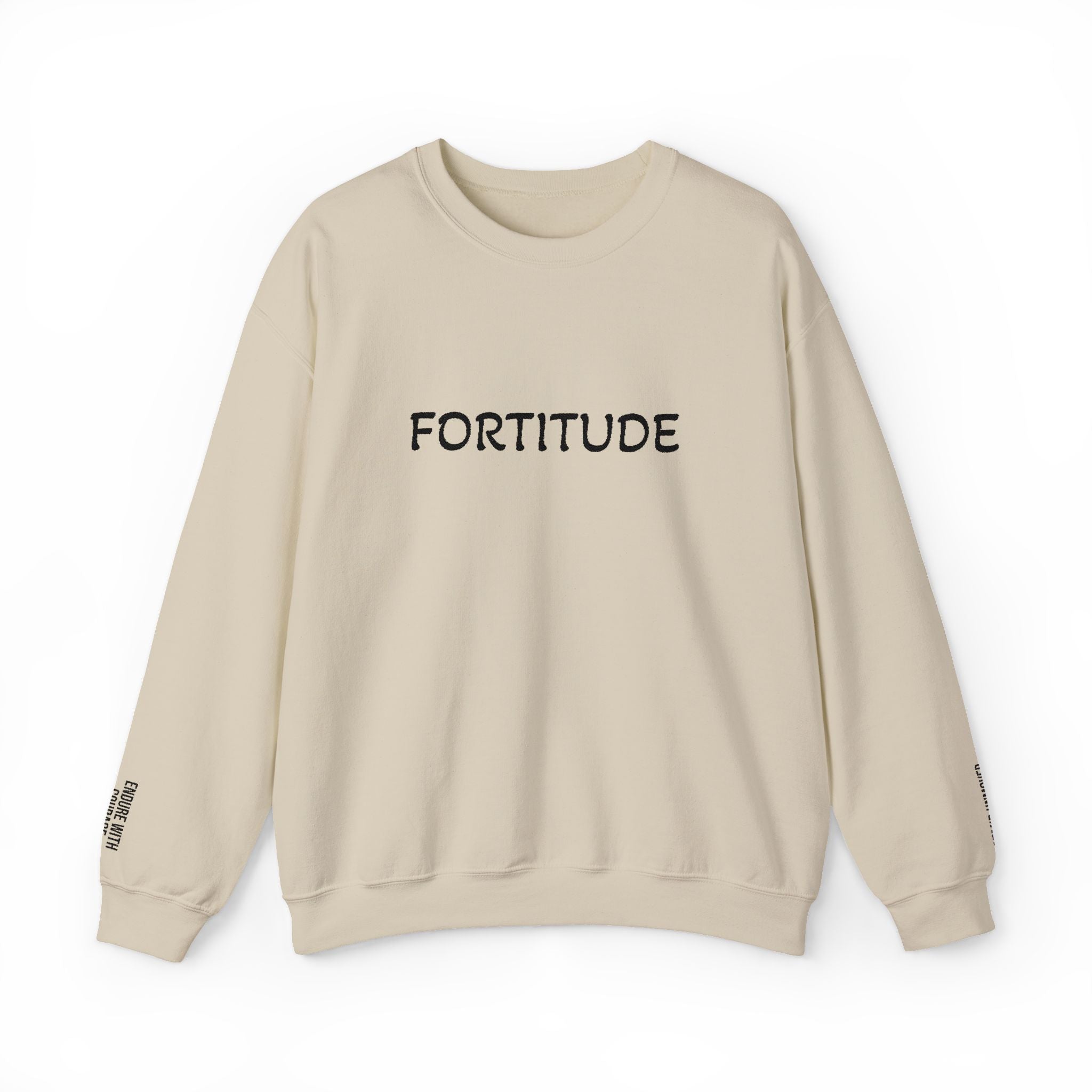 Entered Apprentice Blue Lodge Sweatshirt - Fortitude Front & Sleeves Embroidery - Bricks Masons