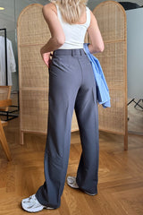 JXMary Regular HW Pant - Asphalt