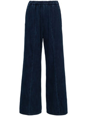 Forte Forte Wide Leg Denim Cotton Trousers