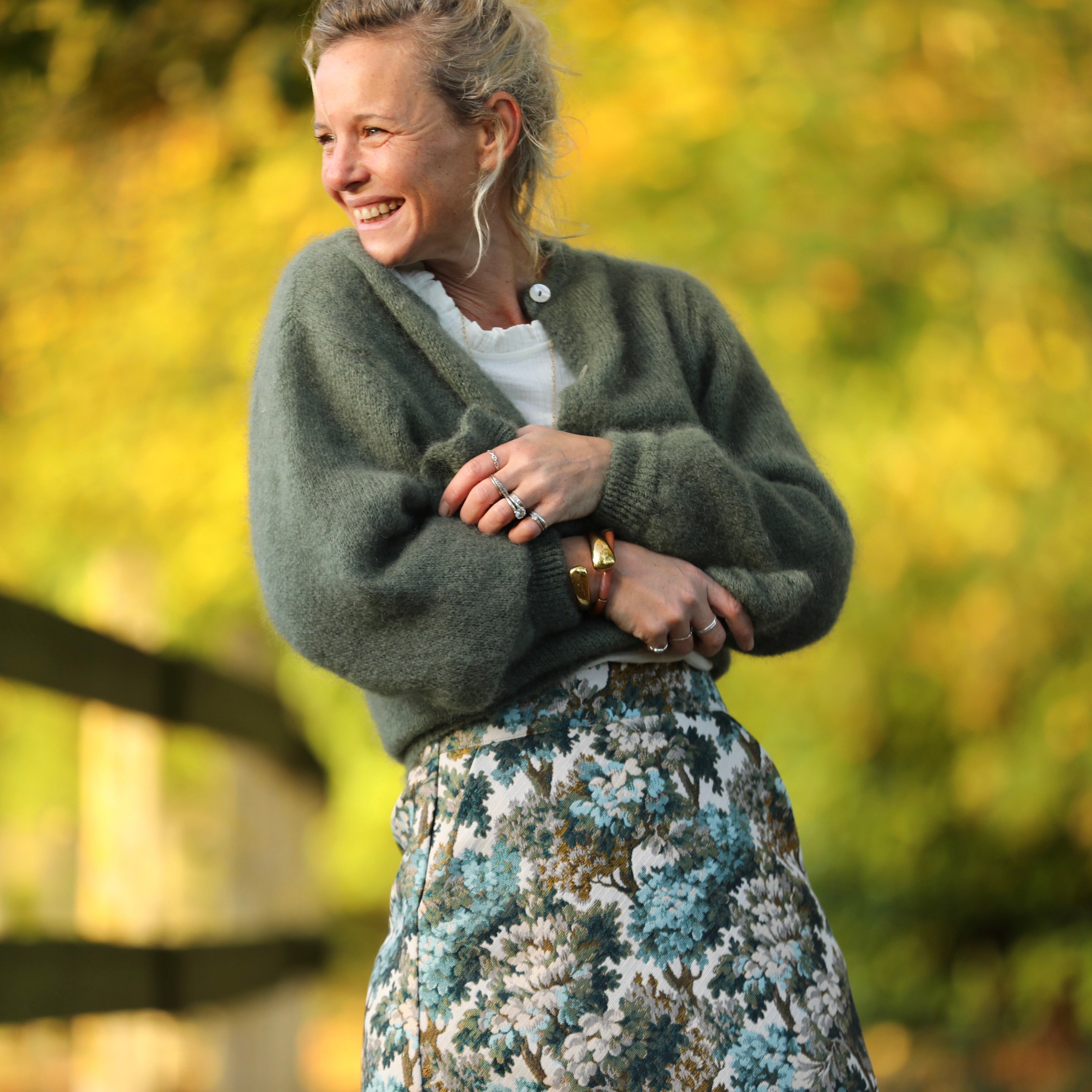 Gilet Sélène Kaki | Fabriqué en France | Quintessence