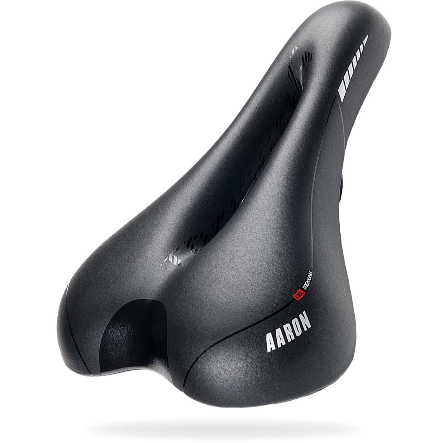 AARON Trekking Fahrradsattel für MTB, City und Trekking mit Gel-Polsterung, wasserdicht und atmungsaktiv für Damen und Herren.