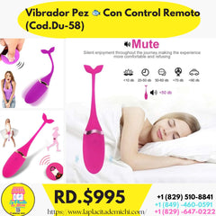 Vibrador Pez 🐟 Con Control Remoto (Cod.Du-58)
