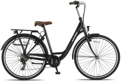 Altec Metro Plus 28 inch Transportfiets 7v Mat Zwart Dames