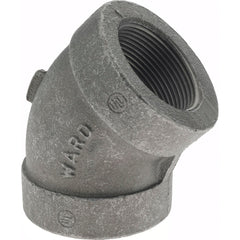 Black 45 deg Elbow: 1-1/2", 300 psi, Thread x Thread