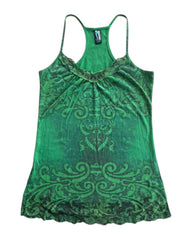 2000S WEAVERS GREEN LACE CAMISOLE