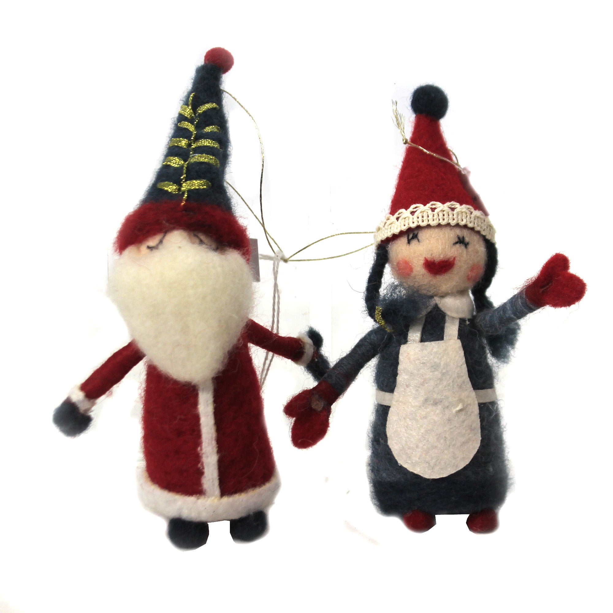 48087 Felt Santa & Mrs Claus Set / 2 WO2366