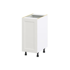 Hugo&Borg Belcourt 15-in W x 34.5-in H x 24-in D Gray Painted Base Fully Assembled Cabinet (Recessed Panel Shaker Door Style)