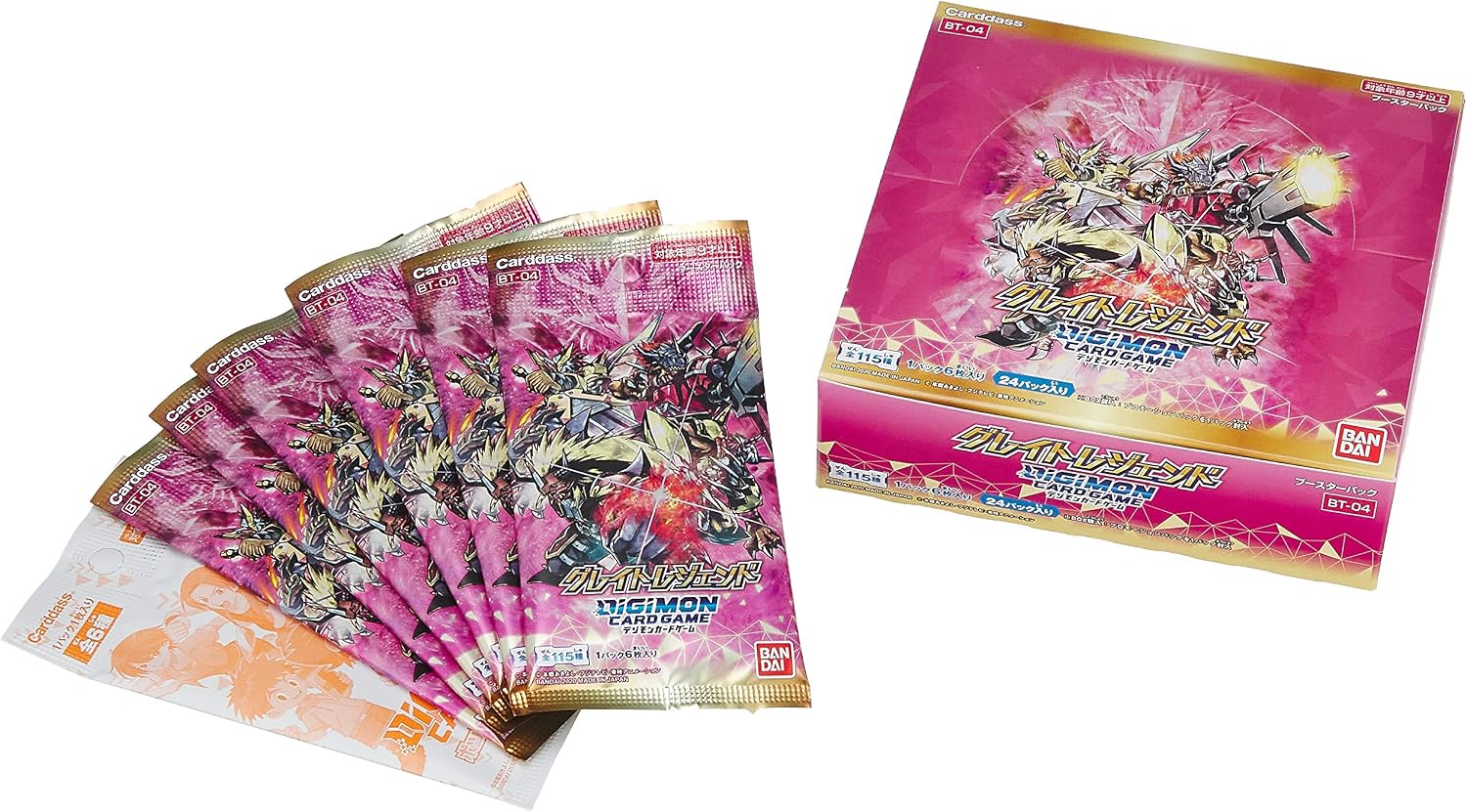 BANDAI NAMCO Entertainment Digimon Card Game Booster Gray Great Legend (BT-04) (Box)
