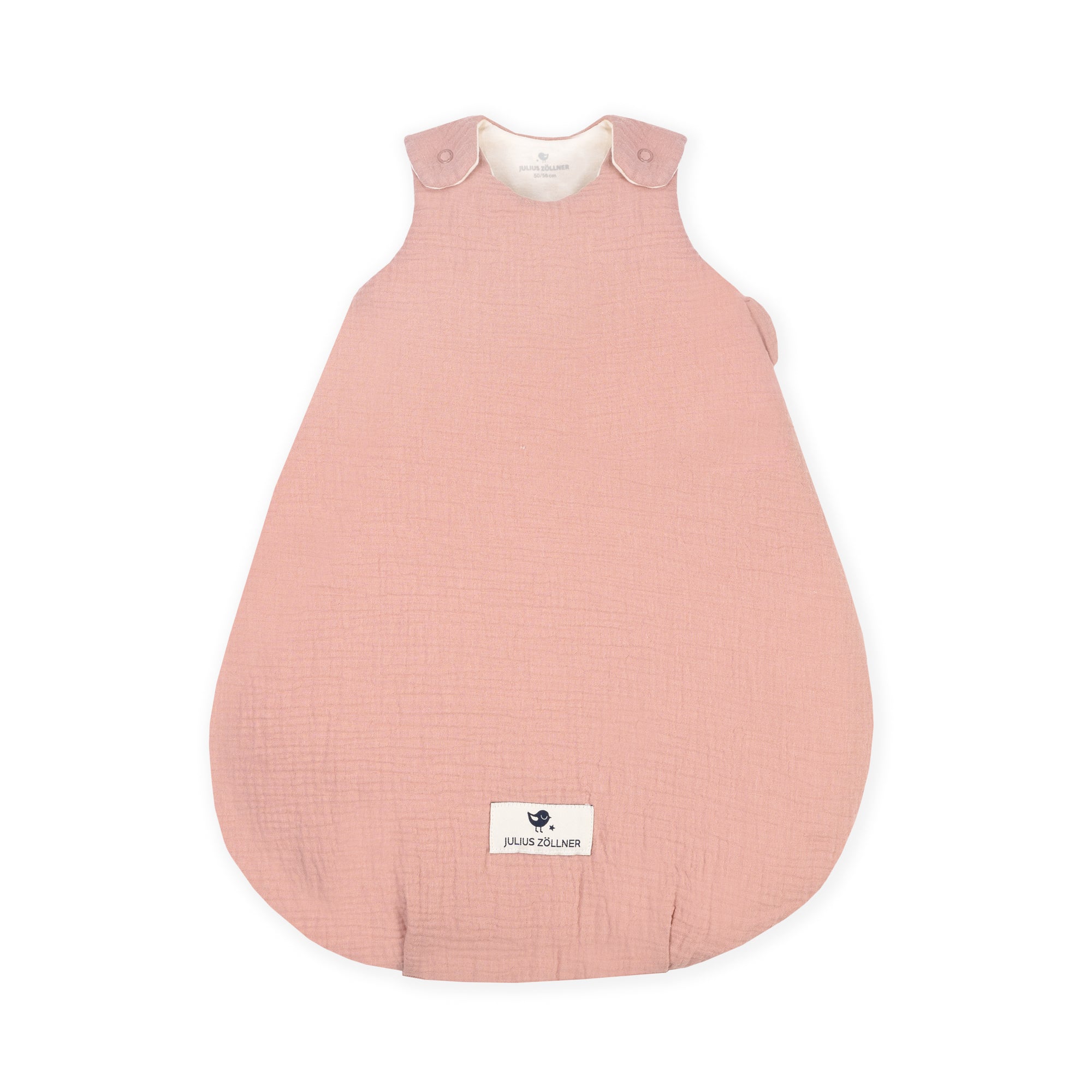 Muslin baby sleeping bag, Dusty Rose