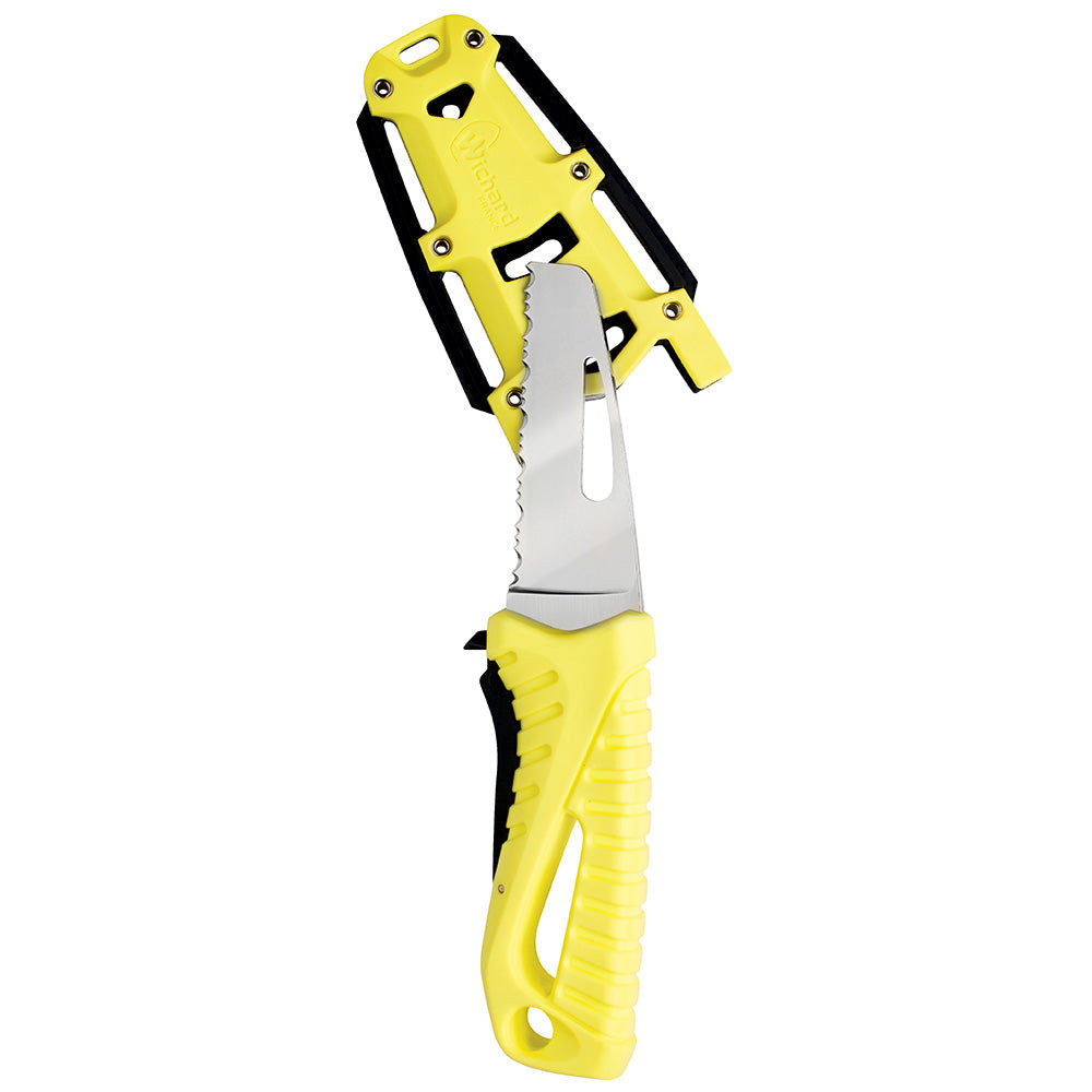 Wichard Marine 10192 | Offshore Rescue Knife Fixed Blade Fluorescent