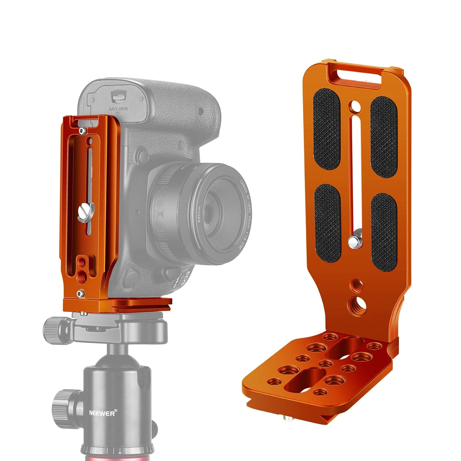 NEEWER L förmige Halterung,vertikale QR Platte,universelle DSLR Kamera,L Halterung mit 1/4" Schraube