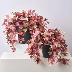 Realistic Mauve Green Aspen Leaf Fall Foliage Vine Potted Outdoor Urn Filler Arrangement - Available in 2 Sizes - Darby Creek Trading