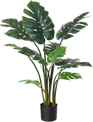 Artificial Monstera Plant , Faux Indoor Floor Plant