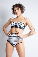Rolling Alpha Balconette Top - Zebra-Rolling-Pole Junkie