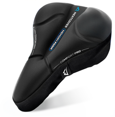 CoverPro Gelsattelbezug von Nextcover – ergonomisch geformter Fahrradsattelüberzug mit stoßdämpfendem Memory Foam und rutschfester Oberfläche für maximalen Komfort auf langen Strecken.