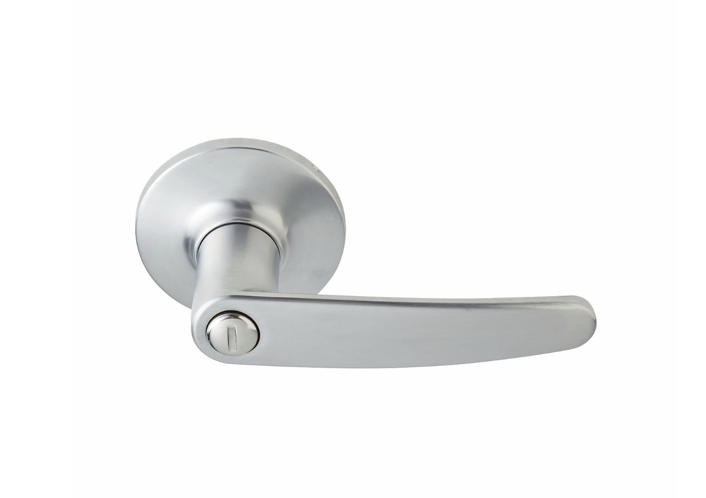 Delf Terifa Privacy Lever Door Handle Set - Satin Chrome (on Round Rosette)