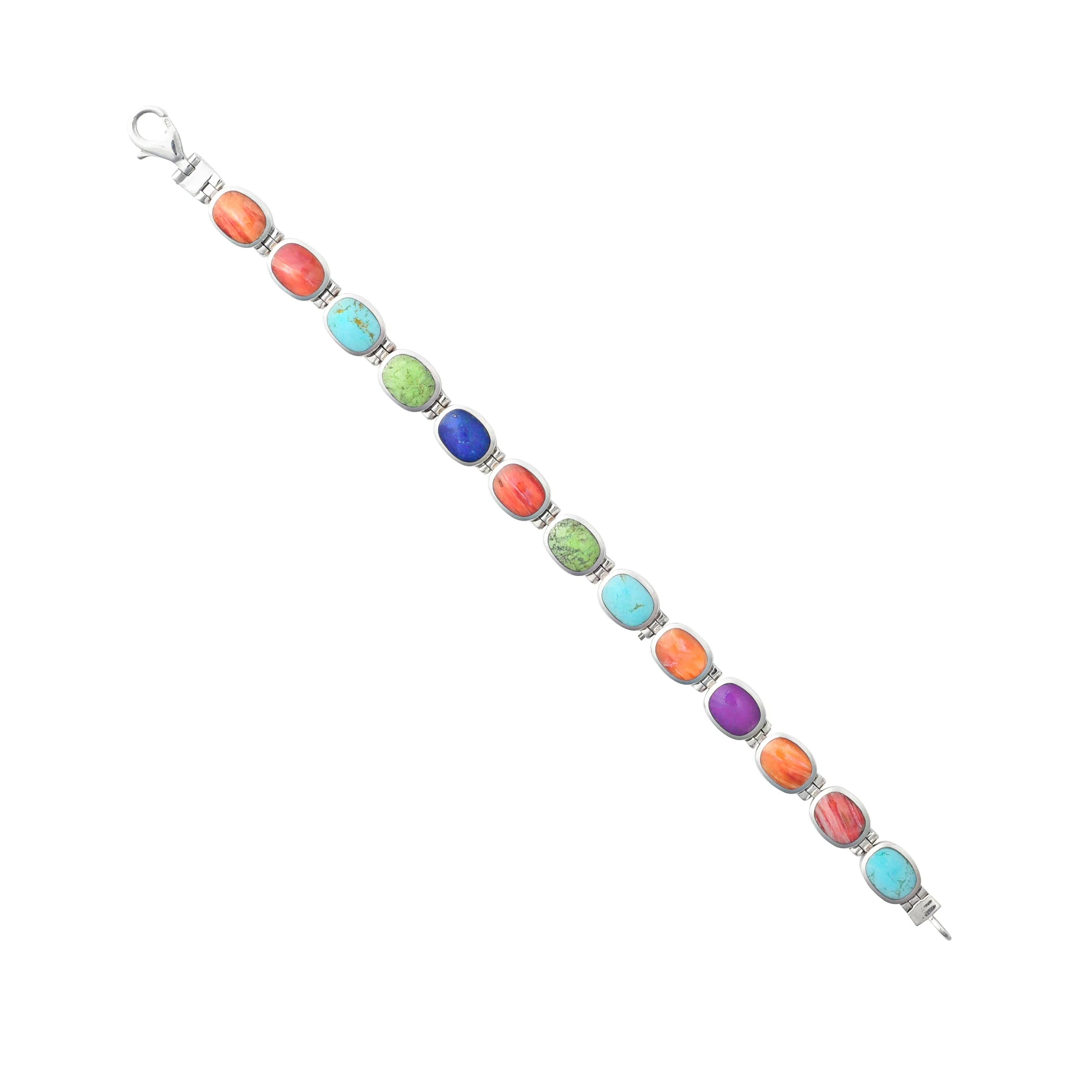 Multi Stone & Onyx Reversible Tennis Bracelet
