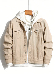Denim Jacket Heren Beige