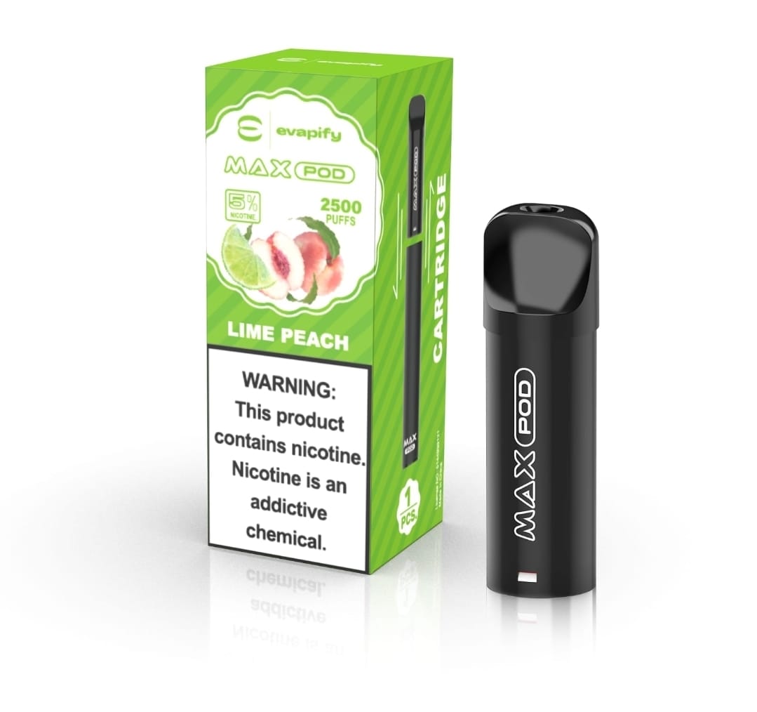 EVAPIFY MAX POD 2.5K 5% - LIME PEACH