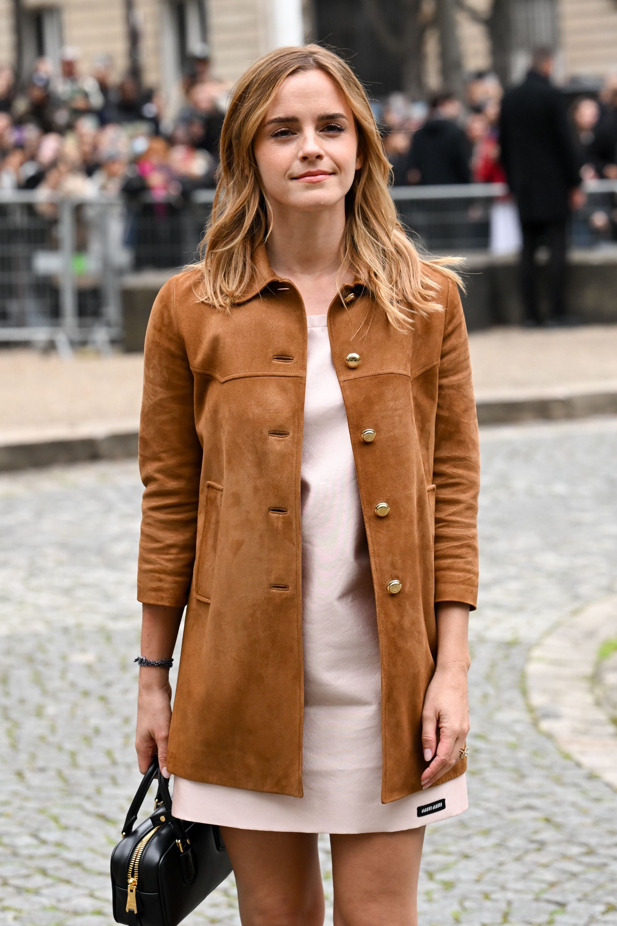 Emma Watson Continues Her Minidress Streak At Paris Fashion Week