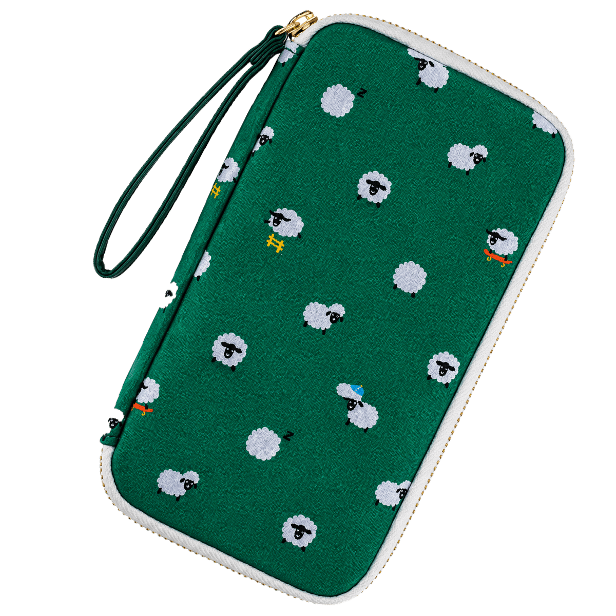 Hobonichi Small Drawer Pouch - Bow & Tie: Sheep Sheep Sheep - Pen Boutique Ltd