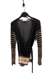 M Missoni Brown Wrap Cardigan