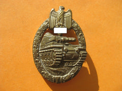 Panzerkampfabzeichen in Bronze / Seltene Hohlprägung von Assmann Mint Condition