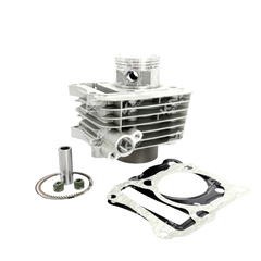 Kit de cilindro KM Motos para EN125, GN125H y GN125F con diámetro de 57 mm, visible en la imagen.