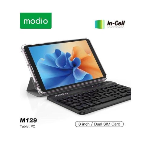 Modio M129 5G 8 Inch Android Tablet, 8GB RAM, 512GB Storage Display resolution maximum 1280X800 Pixels