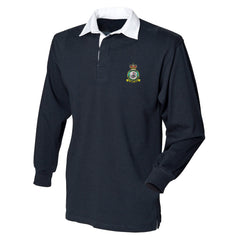 No 3 Squadron RAF Regiment Front Row Long Sleeve Rugby Shirt