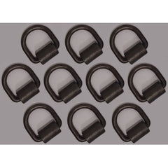 (10) 1/2" D Ring Weld-On Flatbed Truck Trailer Ratchet Strap Cargo Tie Down Ring