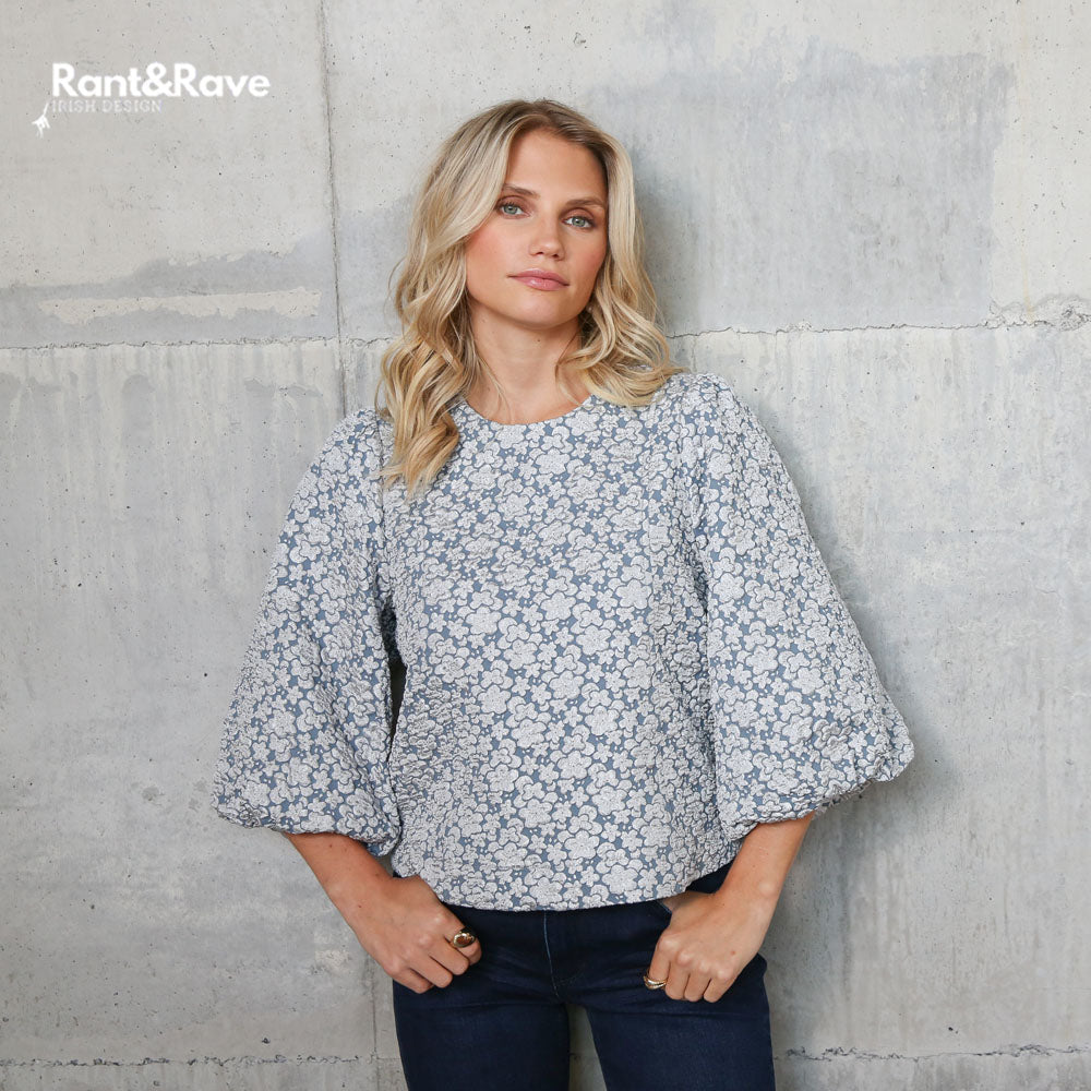 Rant & Rave Quinn Top Ice Blue