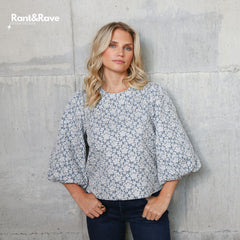 Rant & Rave Quinn Top Ice Blue