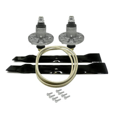 Spindle Blade Belt Deck Kit for John Deere 42 Inch 102 105 115 125 135 D100 D105 D110 D120 D130 LA100 LA105 LA110 LA115 LA120 LA125 LA135