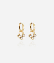 Boucles d'oreilles Rossi (Acier doré)