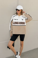 TEXAS LONGHORNS PLAY IT COOL COLORBLOCK WINDBREAKER QUARTERZIP JACKET