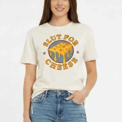 Slut For Cheese Unisex Tee - The Dog Shop