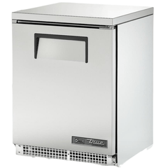 TRUE TUC-24-HC Mesa Refrigerada Bajo Barra 1 Puerta Solida Acero Inoxidable Gris.