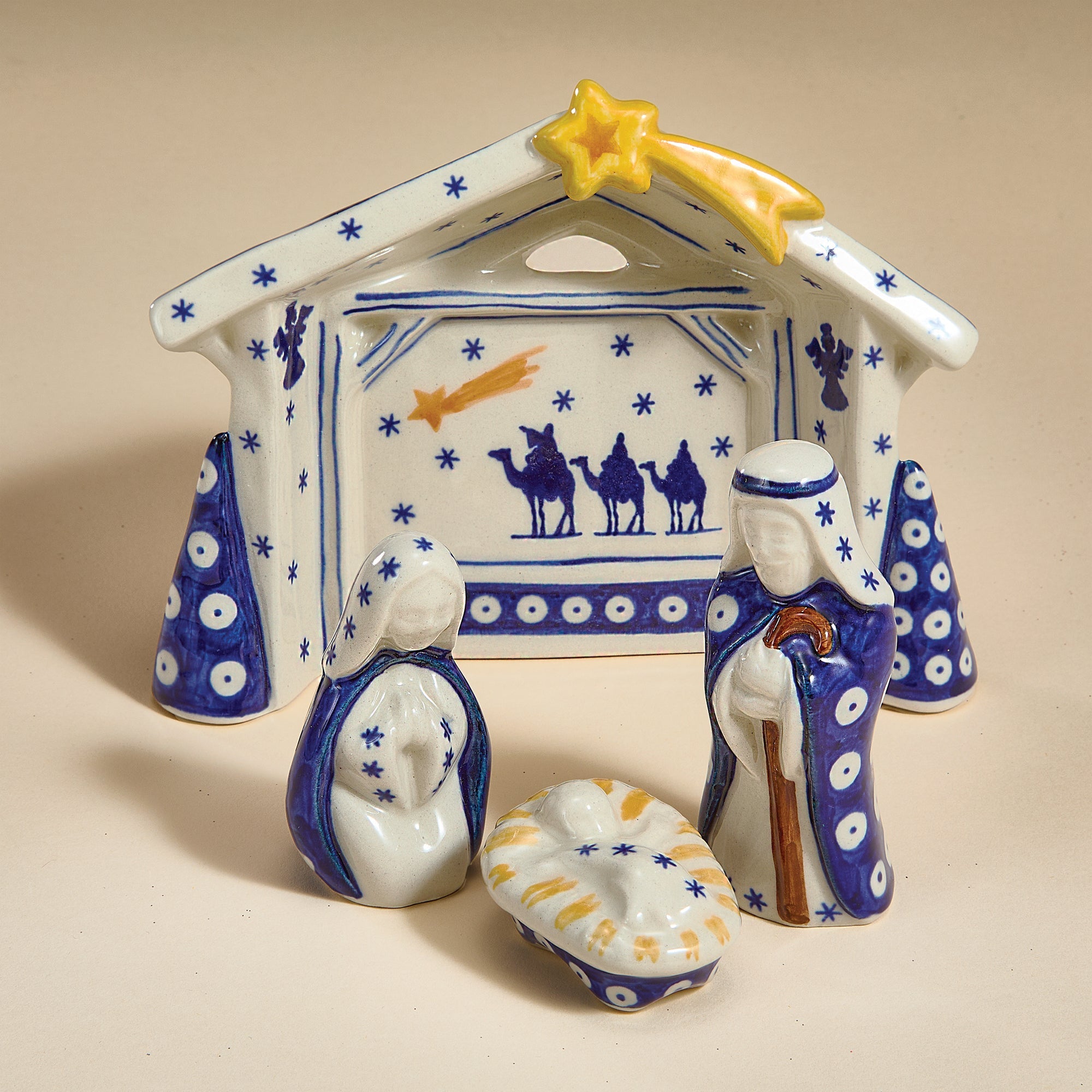 Polish Pottery Nativity Set (Preorder)