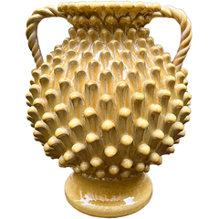 Mustard Pigna Vase