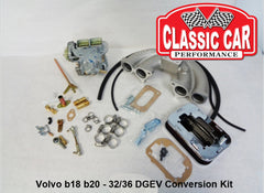 Volvo b18 b20 - 32/36 DGEV Weber Carb Conversion Kit - Electric Choke