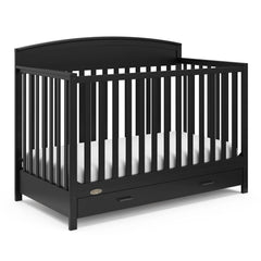 Benton 5-in-1 Convertible Crib with Drawer - Black