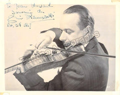 Francescatti, Zino - Signed Photo playing violin - Tamino