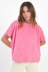 Halbarm Velvet Sweatshirt Melville - Love Joy Victory