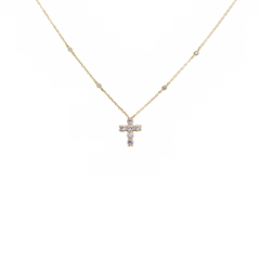 "CROSS RIVIERA MINI" NECKLACE
