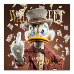 Money Empire Dagobert Duck Leinwand Bild - INGALERIE | Dein Onlineshop für moderne Wandbilder