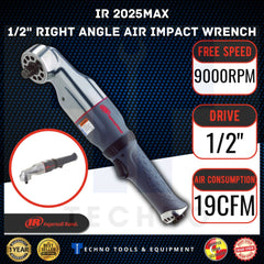 INGERSOLL RAND IR 2025MAX Right Angle Air Impact Wrench | 1 Year Warranty Techno Tools & Equipment