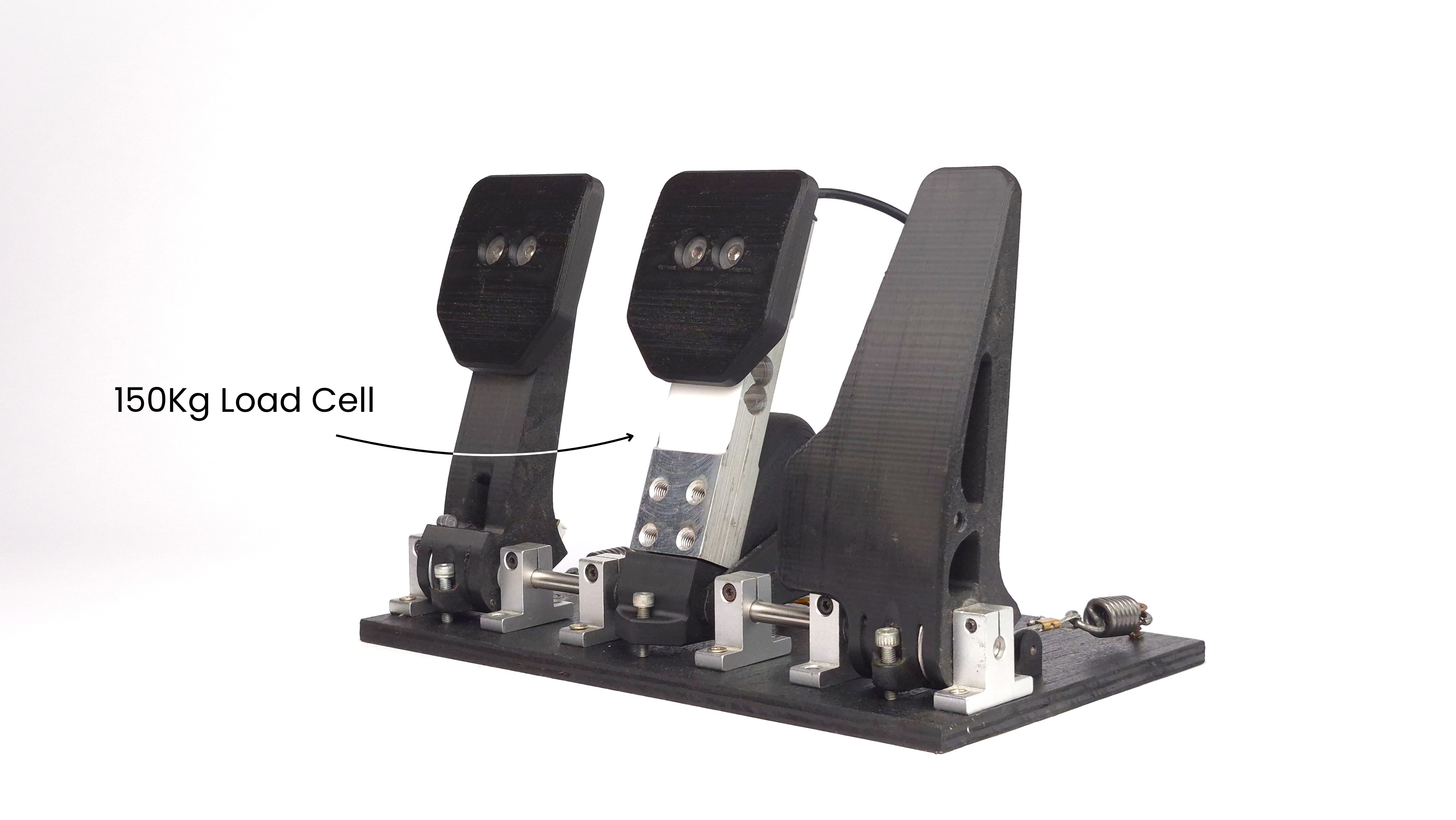 150Kg load cell brake pedal of DIy 3D printed sim racing pedal set